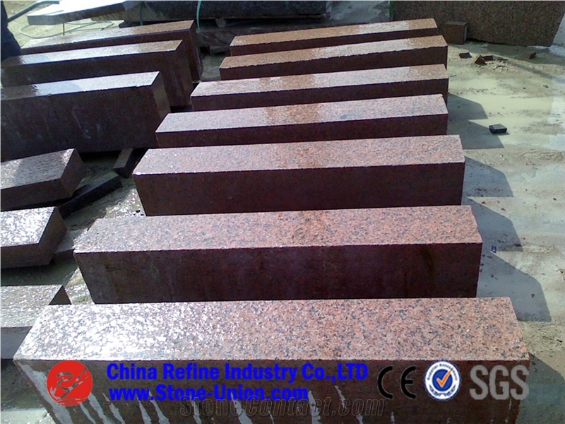 G386 Granite, Peninsula Red, Shidao Red, Island Red, Zhuangcheng Red,Red Granite Cube Stone & Pavers