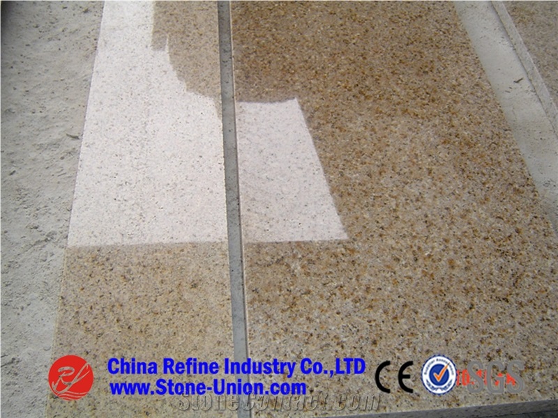 G682 Granite, Golden Garnet Granite, Golden Sand Beige, Padang Giallo, Yellow Rust Granite, Sunset Gold Granite, Shijing Rust, Yellow Chinese Granite