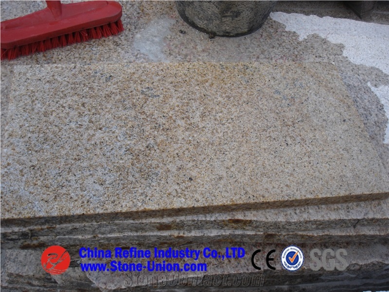 G682 Granite, Golden Garnet Granite, Golden Sand Beige, Padang Giallo, Yellow Rust Granite, Sunset Gold Granite, Shijing Rust, Yellow Chinese Granite