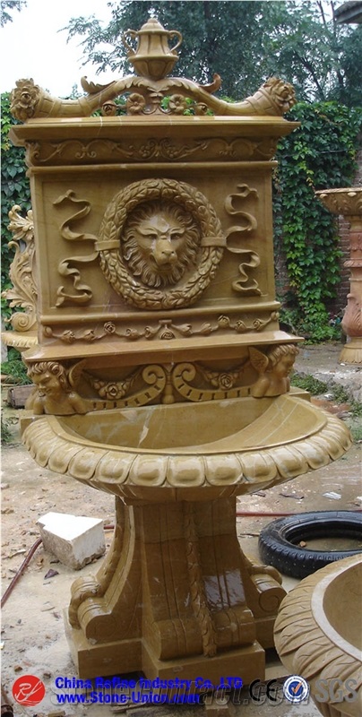 Garden Multicolor Granite Fountain,Garden Exterior Fountain Manufacturer,Supplier,Water Fountain,Indoor Fountain