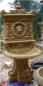 Garden Multicolor Granite Fountain,Garden Exterior Fountain Manufacturer,Supplier,Water Fountain,Indoor Fountain
