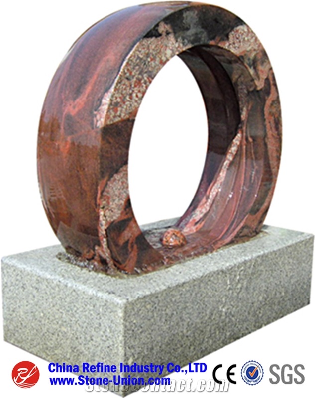 Grey Exterior Garden Fountains and Water Features,Floating Ball Fountains and Spheres Factory Sale