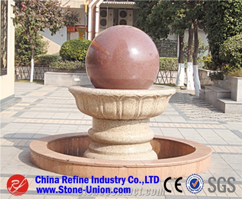 Grey Exterior Garden Fountains and Water Features,Floating Ball Fountains and Spheres Factory Sale