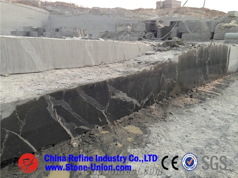 New Jet Mist,Kashmir Black Granite,China Jet Mist,New Jet Mist Granite,China Via Lactea Granite,Black with White Silk Lines Granite for Wall