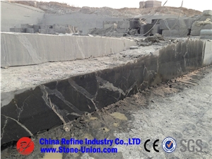 New Jet Mist,Kashmir Black Granite,China Jet Mist,New Jet Mist Granite,China Via Lactea Granite,Black with White Silk Lines Granite for Wall