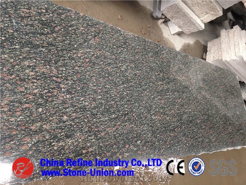 Peacock Green Granite,G5129,Erlangshan Congque Lue,Erlangshan Kongque Lue,Erlangshan Peacock Green,Green Peacock Granite,Green Granite
