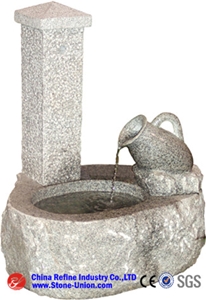 Red Granite Popular Bird Bath Bird Bath Fountains Garden,Purple Granite Fountain,Red China Granite Garden Water Fountain