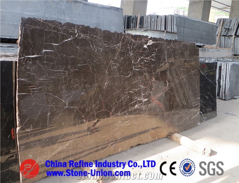 Saint Laurent Brown, Coffee Brown Marble, Brown Tiny, China Portoro Marble, Brown Marble Tiles & Slabs Used in Construction Stone and Ornamental Stone