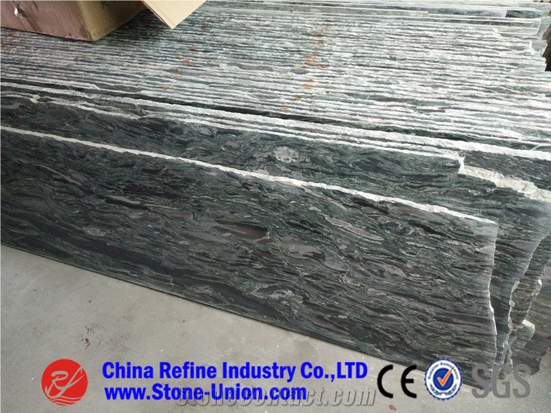 Sea Wave Green Granite,China Sea Wave Granite,Yunnan Green Granite,Wave Green Granite,Sewweed Green Granite,Verde Nuvolato Granite,Wave Multicolor Green Granite,Green Sea Wave Granite