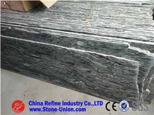 Sea Wave Green Granite,China Sea Wave Granite,Yunnan Green Granite,Wave Green Granite,Sewweed Green Granite,Verde Nuvolato Granite,Wave Multicolor Green Granite,Green Sea Wave Granite