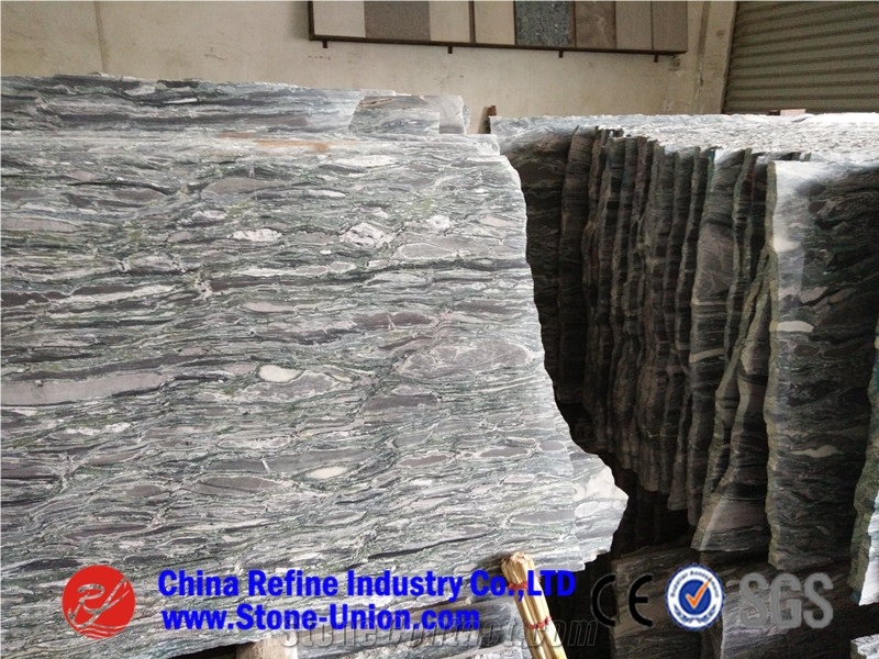 Sea Wave Green Granite,China Sea Wave Granite,Yunnan Green Granite,Wave Green Granite,Sewweed Green Granite,Verde Nuvolato Granite,Wave Multicolor Green Granite,Green Sea Wave Granite