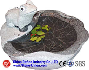Yellow Basalt Table Top Water Decor Fountain,Garden Stone Water Features, Yellow Granite Water Features