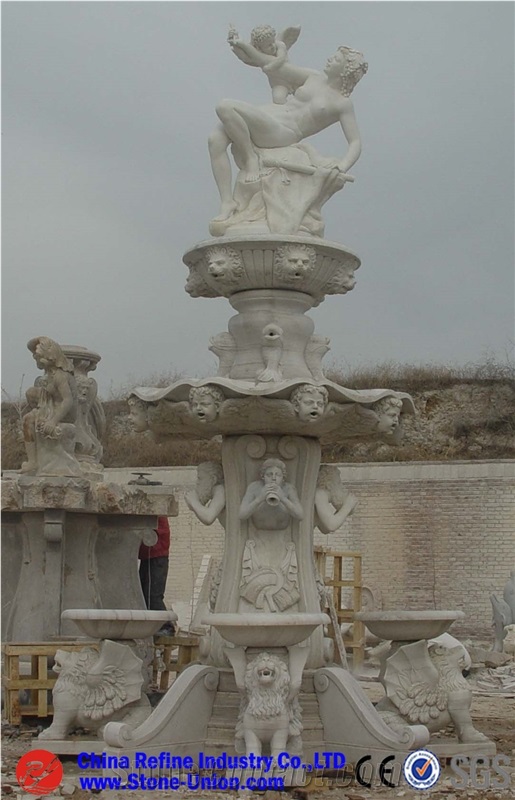 Yellow Basalt Table Top Water Decor Fountain,Garden Stone Water Features, Yellow Granite Water Features