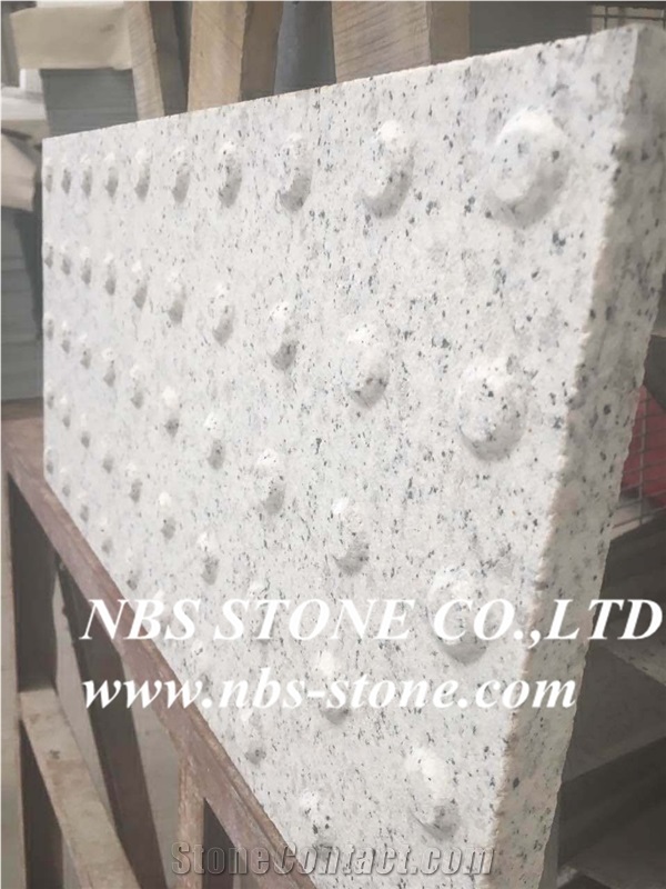Blind Stone,Tactile Slabs, Light Grey, China Granite Blind Paving Stone, Road Pavers, Walkway, Exterior Pattern Flooring, Natural Building Stone Outdoor Use
