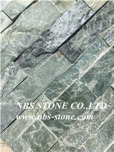 China Nature Cultured Stone,Green Slate,Wall Cladding,Stacked Stone Veneer, Ledge Stone