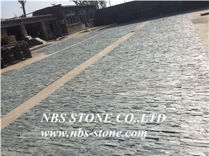 China Nature Cultured Stone,Green Slate,Wall Cladding,Stacked Stone Veneer, Ledge Stone