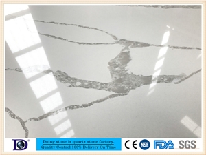 Calacatta White Quartz,2cm Carrara Quartz Stone Slabs,3cm Carrara Quartz Stone Slabs,Close Caesarstone Quartz, Coarse Grain Quartz7436