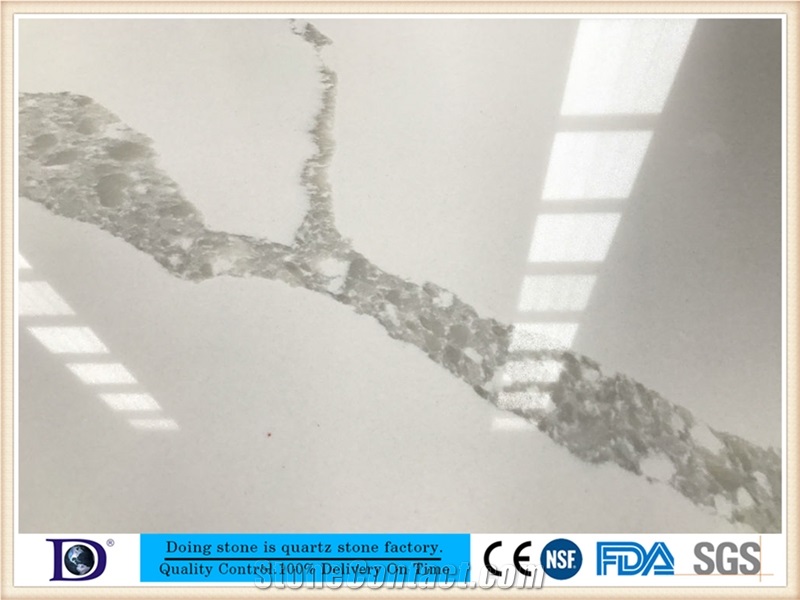 Calacatta White Quartz,2cm Carrara Quartz Stone Slabs,3cm Carrara Quartz Stone Slabs,Close Caesarstone Quartz, Coarse Grain Quartz7436