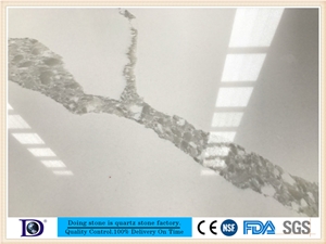 Calacatta White Quartz,2cm Carrara Quartz Stone Slabs,3cm Carrara Quartz Stone Slabs,Close Caesarstone Quartz, Coarse Grain Quartz7436