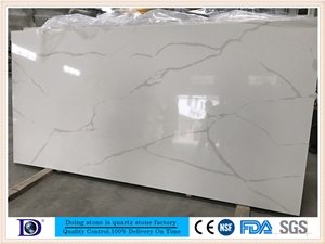 Calacatta White Quartz in China,Polished Calacatta White Engineered Quartz for Kitchen,2cm Solide Surface Calacatta White Quartz Slabs for Countertop,3cm Calacatta White Quartz Slabs in Usa7404