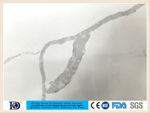 Calacatta White Quartz Slab in China, 2cm Calacatta White Engineered Quartz Slabs in Canada,3cm Solid Surface Calacatta White Quartz for Kitchen,Caesarstone Calacatta White Quartz7414