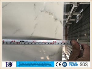 Carrara White Quartz Stone,Polished Quartz Slab,Carrara White Marble Look Quartz Stone,2cm Quartz Stone,3cm Quartz Slab 7313