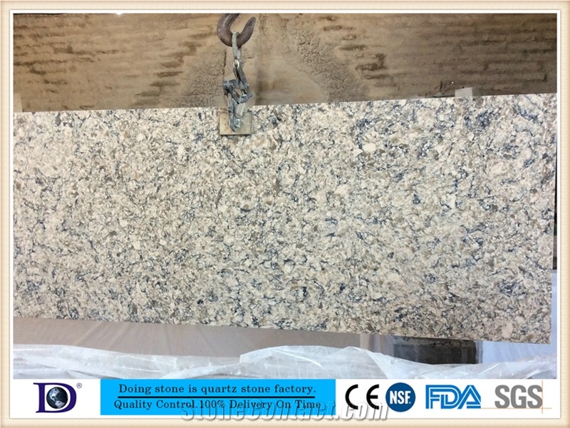 Marble Vein Quartz Slab,A Quality Multicolor Quartz Countertop in Canada,2cm Engineered Stone Kitchen Top Factory