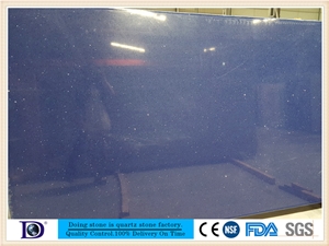 Polished Quartz Slabs, Crystal Quartz Slabs,2cm Blue Glass Chips Quartz Stone Slabs in Usa,3cm Engineered Quartz Stone in Canada7631