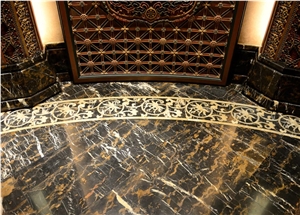 Black&Gold, Marble Tiles & Slabs, Marble Skirting, Marble Wall and Floor Covering Tiles, Pakistan Black Marble