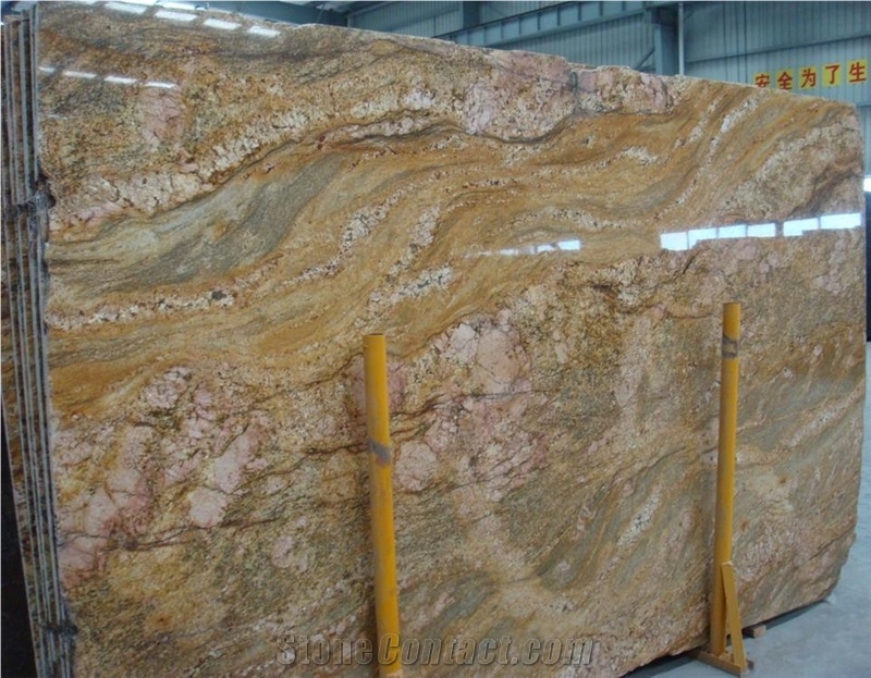Imperial Gold, Granite Wall Covering, Granite Floor Covering, Granite Tiles & Slabs, Granite Flooring, India Yellow Granite