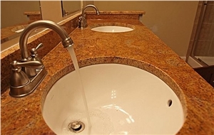 Madura Gold, Granite Tiles & Slabs, Granite Wall and Floor Covering, Granite Skirting, India Yellow Granite