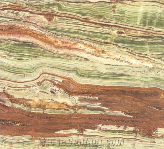 Wood Grain Onyx, Bamboo Onyx, Onyx Tiles & Slabs, Onyx Floor and Wall Tiles, Pakistan Multicolor Onyx