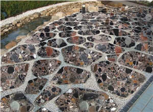 Brown Color China Palladio Granite Slabs & Tiles