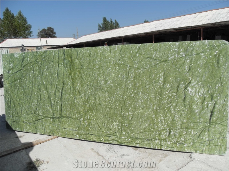 Chinese Natural Green Marble /Ming Green Marble Big Slabs