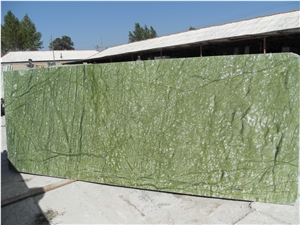 Chinese Natural Green Marble /Ming Green Marble Big Slabs