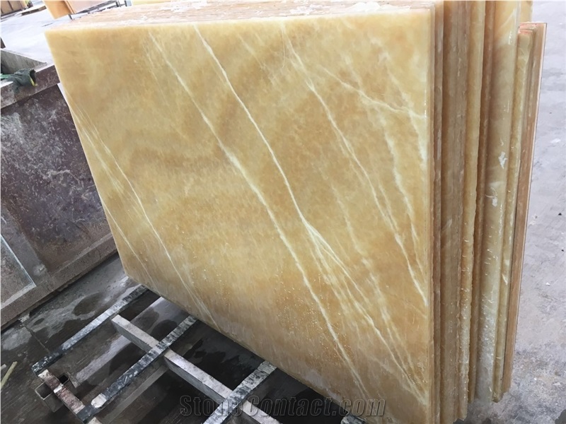 Chinese Yellow Onyx Big Slabs/ Project Tiles/Household Decoration/Walling/Flooring