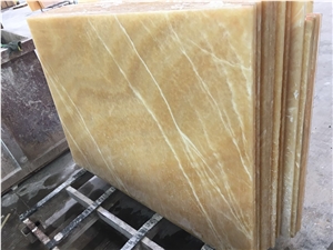 Chinese Yellow Onyx Big Slabs/ Project Tiles/Household Decoration/Walling/Flooring