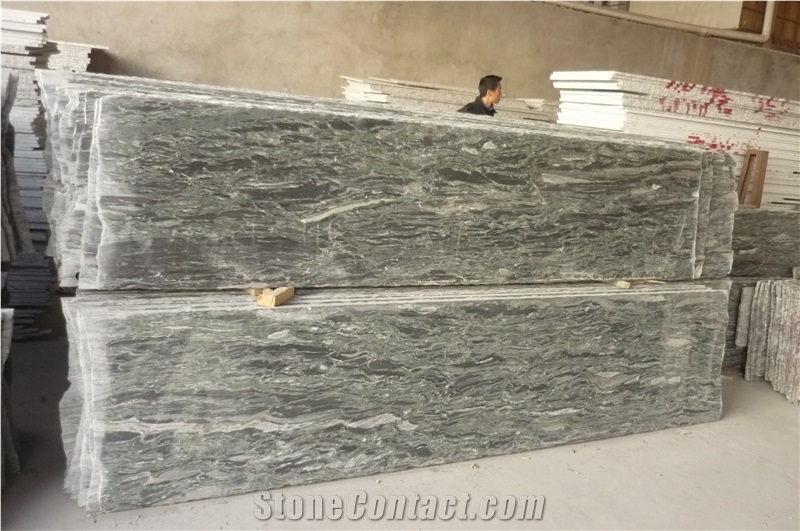 Sea Wave Green Granite Slabs & Tiles