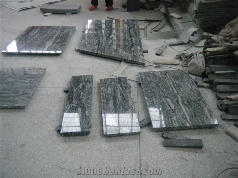 Sea Wave Green Granite Slabs & Tiles