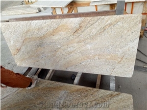 Yellow Color Granite Golden River Kitchen Bullnose Countertops,Wotkyop,Bench Top