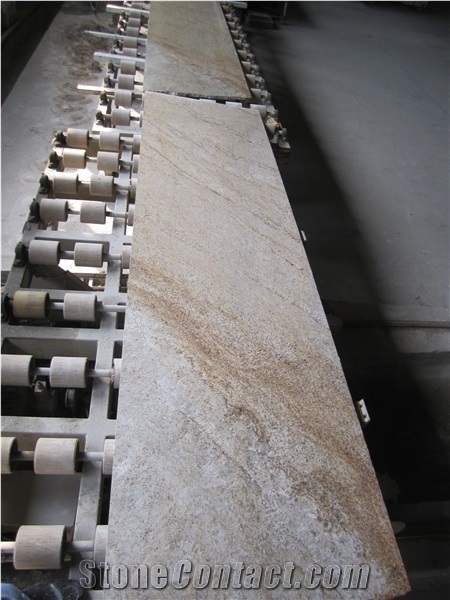 Yellow Color Granite Golden River Kitchen Bullnose Countertops,Wotkyop,Bench Top