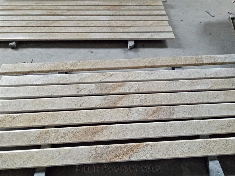 Yellow Color Granite Golden River Kitchen Bullnose Countertops,Wotkyop,Bench Top