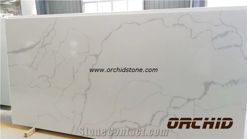 Calacatta Classic Engineered Surface for Wall Cladding Tiles for Hotel Reception Table Tops,Hotel Bathroom Vanity Tops,Hotel Countertops,Clacatta Oro Solid Surface,Caesarstone Quartz Stone