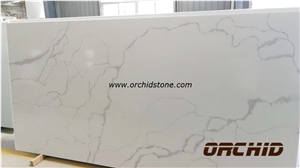 Calacatta Classic Engineered Surface for Wall Cladding Tiles for Hotel Reception Table Tops,Hotel Bathroom Vanity Tops,Hotel Countertops,Clacatta Oro Solid Surface,Caesarstone Quartz Stone