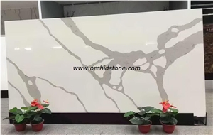 New Style Calacatta Classic Quartz Surface Slabs for Hotel Countertops,Work Tops,Bar Tops,Island Tops,Cambria New Style Calacatta Engineered Stoen,Silestone New Style Solid Surface,Caesarstone