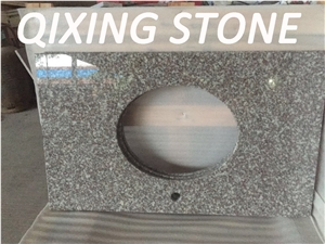 G664 Granite Countertop,Bainbrook Brown Granite Kitchen Countertop, G664 Red Granite Countertop