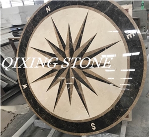 Star Round Waterjet Honeycomb Medallions