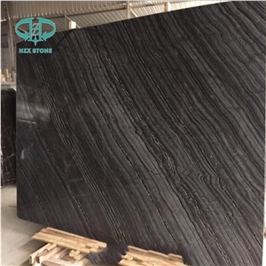 Ancient Wood/Silver Wave/Black Wooden/Zebra Black/Antique Serpenggiante/Antique Wood/Black Wood/Black Serpenggiante/Fossil Black/ Cheap Chinese Black Wood Vein Marble Polished Big Slabs