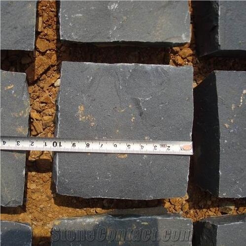 Black Basalt / Andesite Cobble Stone, Natural Split Cube Stones, Paving Stone for Driveway,Patio,Garden,Road,Terrace,Walkway Pavers