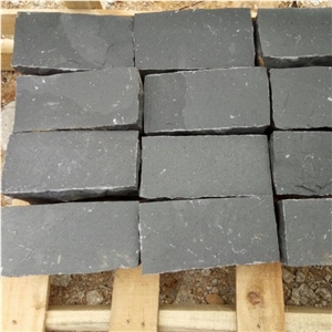 Black Basalt / Andesite Cobble Stone, Natural Split Cube Stones, Paving Stone for Driveway,Patio,Garden,Road,Terrace,Walkway Pavers
